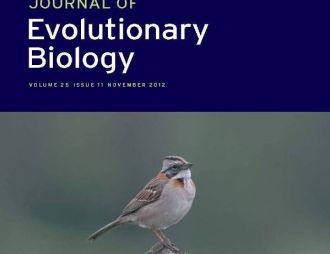 We hit the cover of Journal of Evolutionary Biology!